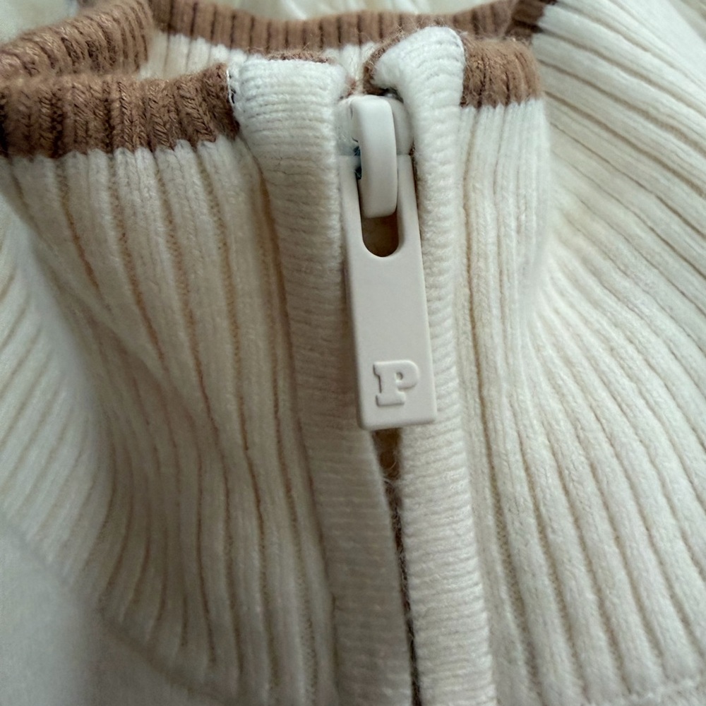 PINK VS VARSITY KNIT HALF-ZIP SWEATER XS size - Picture 5 of 8